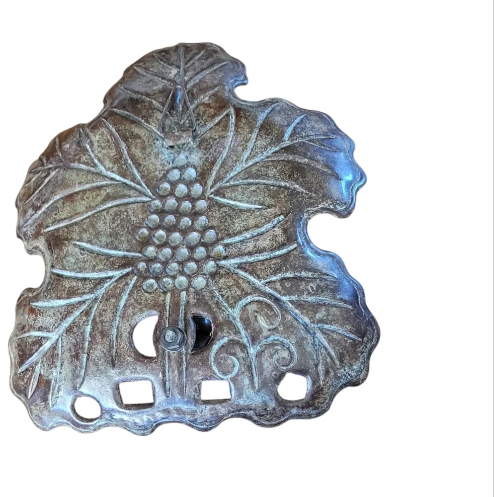 Vintage Candle Wall Sconce Grape Leaf